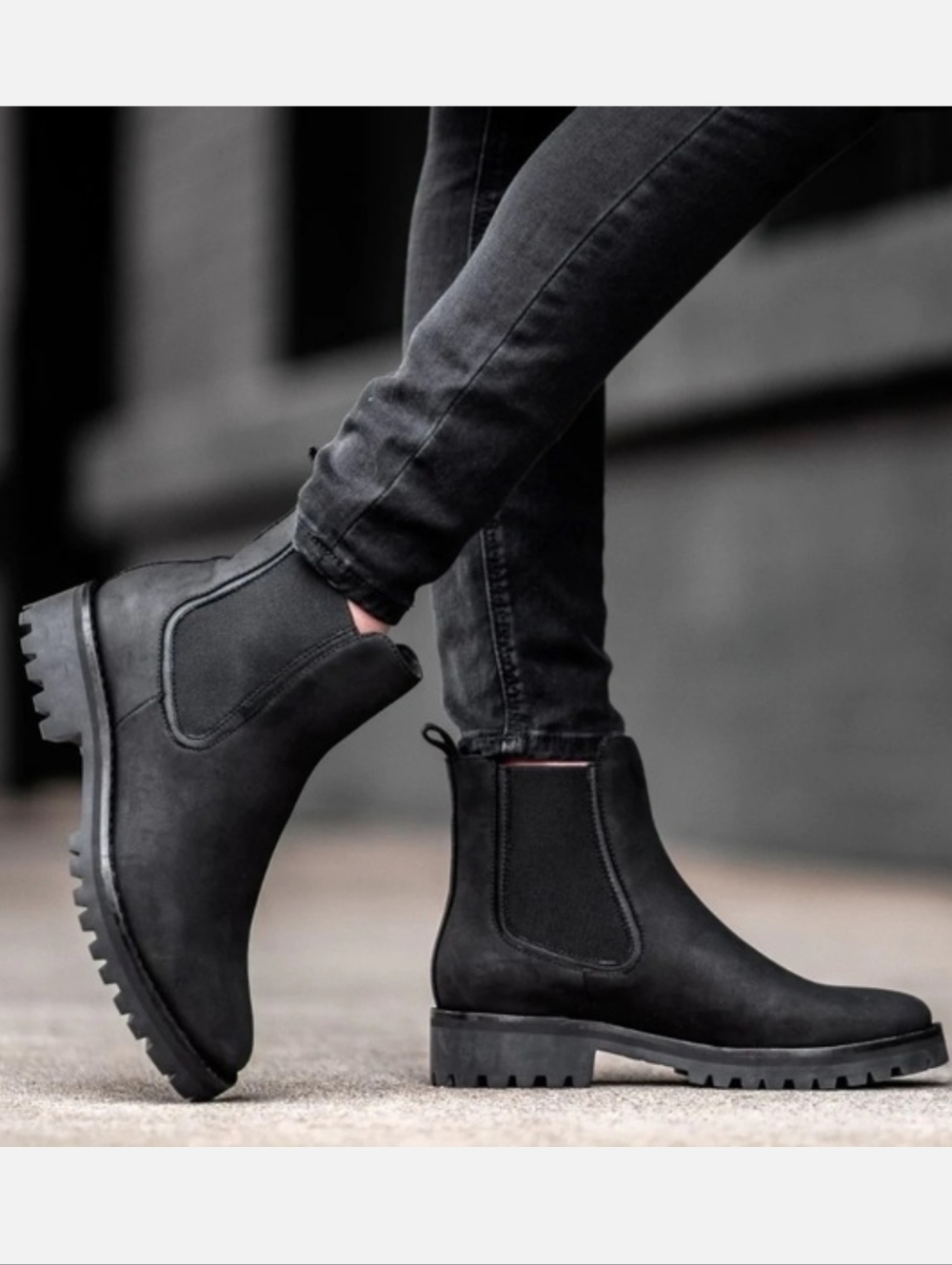 THURSDAY BOOT CO. Everyday Legend Chelsea Boots in Black Matte Leather SZ 7